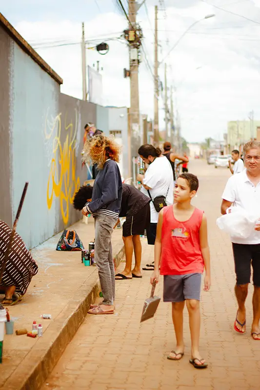 la culture comme moteur d'innovation et d'ESS : photo de street art : projet que Fabienne Lorin peut accompagner à Lille